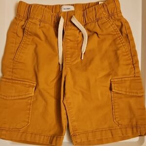 Old Navy Yellow Cargo Shorts Elastic Waist